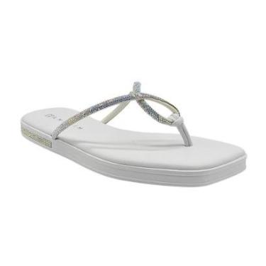 Imagem de Sandália Feminina De Dedo Rasteira Com Strass Ramarim 249101-Feminino