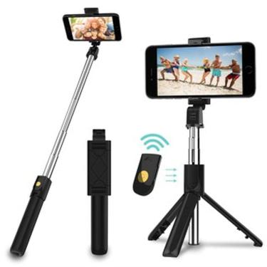 Imagem de Tripe E Bastão De Selfie Extensível  Para Celular Com Controle Remoto - XT-02