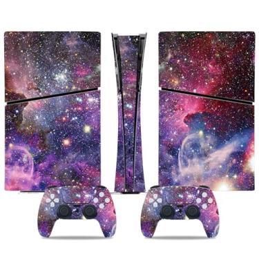 Imagem de Skin Wrap Compatible with PS5 Slim Digital, Vinyl Decal Protective Game Sticker Cover for Wireless Console & Controller (Starry Sky)