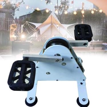 Imagem de Gerador de pedal portátil de 50 W, carregador de bicicleta leve, treinador de fitness com 2 portas USB e saída DC, fonte de alimentação ecológica para bicicletas giratórias e uso ao ar livre