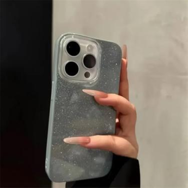 Imagem de Capa protetora de silicone de luxo à prova de choque para iPhone 11, 12, 13, 14, 15, 16e, 16 Pro Max Plus (para iPhone 16 Plus/verde)