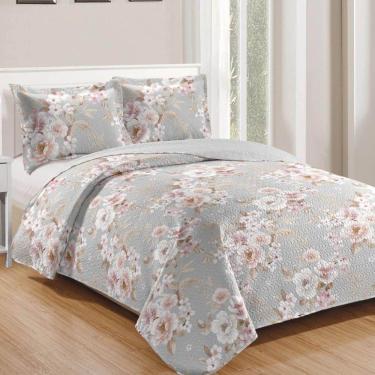 Imagem de Kit Cobre Leito Colcha Daily Queen 3 Peças - Floral 17
