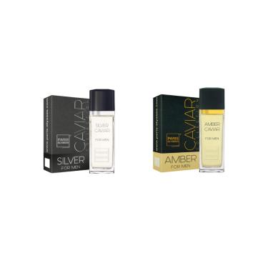 Imagem de Kit com 1 Silver Caviar + 1 Amber Caviar Paris Elysees 100ml Eau de Toilette homem