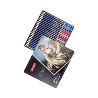 Imagem de Lápis De Aquarela 12/24/48/72 Cores, Pontas Macias De 4.2mm, Solúveis 