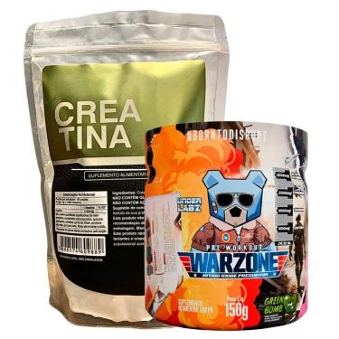 Imagem de Combo Suplemento Warzone Underlabz + Creatina 100% Pura 500g-Unissex
