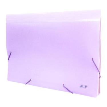 Imagem de Pasta Sanfonada Plastica A4 12 Divisórias Roxo Pastel ACP, ACP-1727-RX
