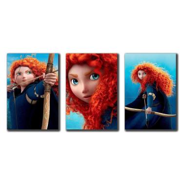 Imagem de Placas Decorativas Quadros Kit 3 Peças Valente Mdf