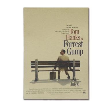 Imagem de Pôster Forrest Gump Vintage Kraft Paper 51,5x36cm