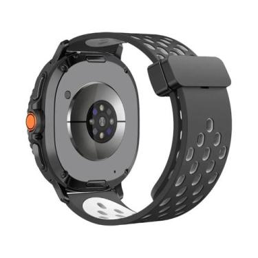 Imagem de Pulseira De Silicone Magnética D Buckle De 46mm 44mm 40mm Para Samsung