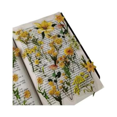 Imagem de Adesivos De Flores De Plantas Naturais 40 Peças JIANQI Material PET Tr