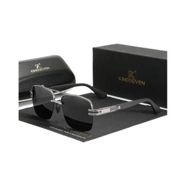 Imagem de Óculos De Sol Unissex Polarizados UV400 KINGSEVEN, Estilo Quadrado Gra