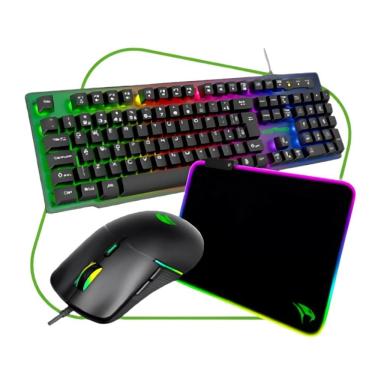 Imagem de Kit Gamer Viper Pro Naja Teclado, Mouse E Mousepad
