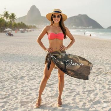 Imagem de Canga/Pareô Sublimado Rio Calçadão 1,00x1,50m - Fera Print