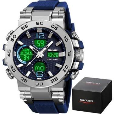 Imagem de Relógio Masculino Skmei 2499 Á Prova D'água 50m Digital Esportivo Shock-Masculino