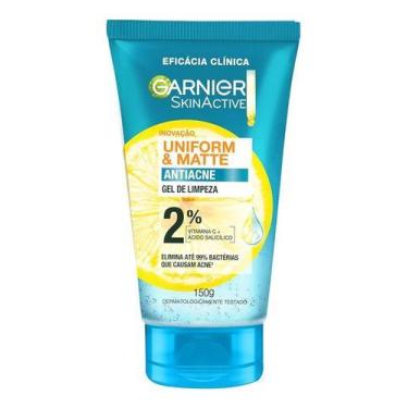 Imagem de Gel De Limpeza Garnier Facial Uniform & Matt - Antiacne 150g