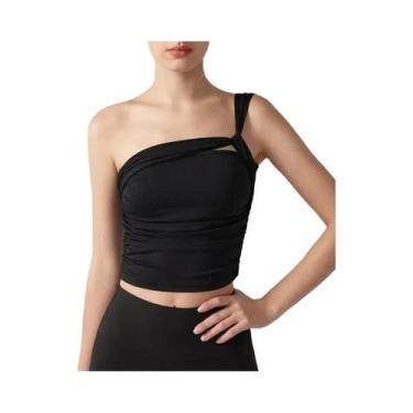 Imagem de Sutiã Esportivo Feminino Longline Slim Fit Com Costas Nadador E Bojo F