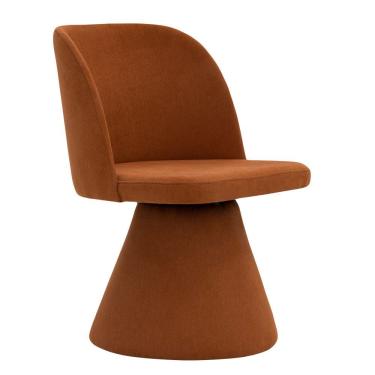 Imagem de Cadeira De Jantar Giratória Liz Linho Terracota - Nexta Casa