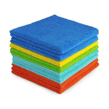 Imagem de Kit 5 Panos Microfibra 30x30 Limpeza Em Geral Multiuso