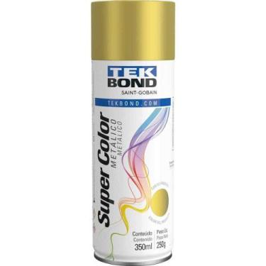 Imagem de Tinta Spray Dourado Metálico, 350 Ml, Tekbond Dourado