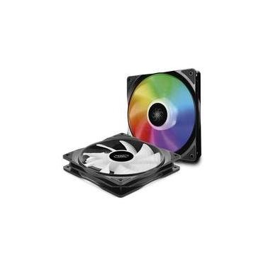 Imagem de Cooler Fan Deepcool CF 140, 2 Unidades, 140mm, RGB, Preto - DP-FA-RGB-CF140-2