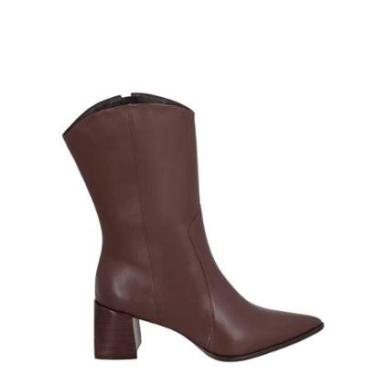 Imagem de Bota Luiza Barcelos Cano Médio Marrom-Feminino
