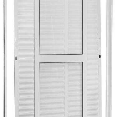 Imagem de Porta Balcão de Aço 215x150cm 3 Folhas Moveis Ideal Crv Esquadrias
