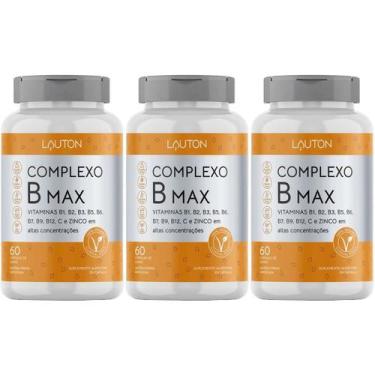 Imagem de Kit 3X Complexo B Max - 60 Cápsulas - Lauton Nutrition