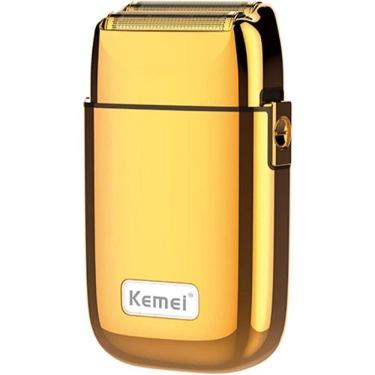 Imagem de Maquina De Barbear Recarregável Metal Kemei Km Tx1 Silver