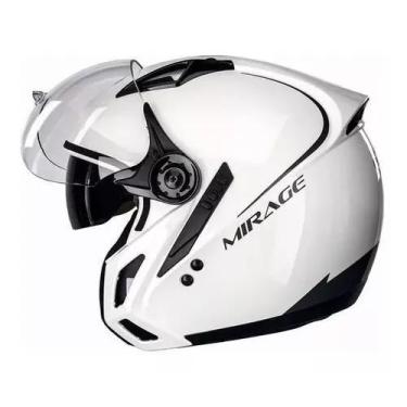 Imagem de Capacete Moto Peels Mirage Classic Branco Brilho, 60