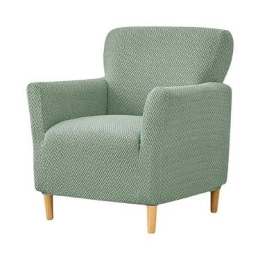 Imagem de Capa Elástica De Sofá Club Em Jacquard De Spandex Para Poltrona Indivi