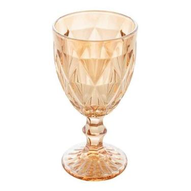 Imagem de Taça de Água Diamond Âmbar Metalizado Vidro 325 ml Lyor