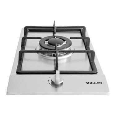 Imagem de Cooktop a Gás Suggar FG1002IX 1 Boca Mesa Inox Tripla Chama Trempe Ferro Fundido Inox B...