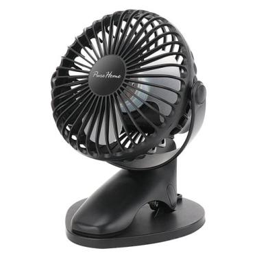 Imagem de Ventilador Portátil PureHome - Clip, Bateria e USB - Preto