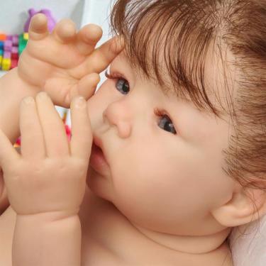 Imagem de Bebê Reborn Coleção Realista Cabelo implantado fio a fio - Cegonha Reb
