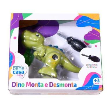 Imagem de Brinquedo Dinossauro para Montar e Desmontar com Chave de Fenda Bene C