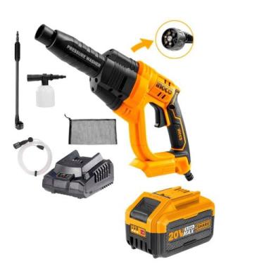 Imagem de Lavadora Jato De Alta Pressão A Bateria 20v 6.0a C/ Acessórios - INGCO