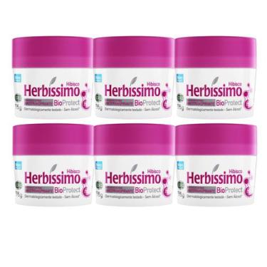 Imagem de Kit 6 Desodorante Bioprotect Hibisco Herbíssimo 55G - Dana - Dana Cosm
