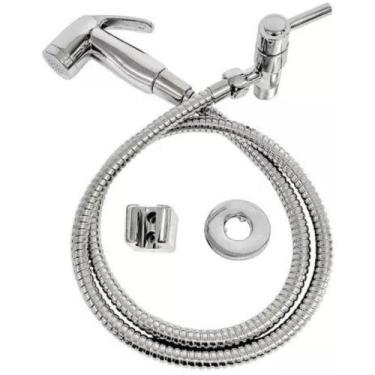 Imagem de Ducha Higiênica Chuveirinho de metal Cromado 1,2 metros - 1/4 de Volta