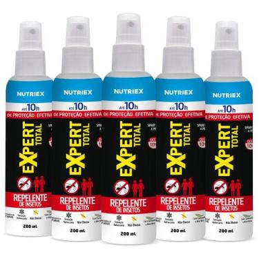Imagem de Kit 5 Repelente Spray Expert Total 10h Proteção 200ml Nutriex