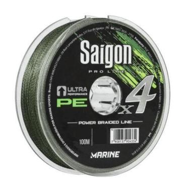Imagem de Linha Pesca Multifilamento Saigon X4 Fios Medida A Escolher - Marine S
