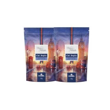Imagem de Kit 2 Pouch Chás do Mundo Inglês Chamel 50g