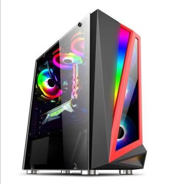 Imagem de Gabinete Gamer Bluecase Bg-040 Black Compatível Atx/Mini Atx, S/Fan, S