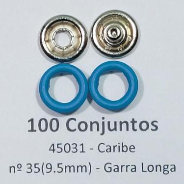 Imagem de Botões de Pressão Nº 35 Tic-Tac Colorido Latão Variadas Sortidos Carib