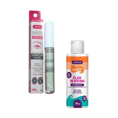Imagem de Serum Para Crescer Cilios E Sobrancelha + Oleo Ricino Puro - Soft Hair