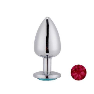 Imagem de Plug Anal Prateado com Joia na Base Mpa1301-m Sex Toy - MEAME, MPA1301