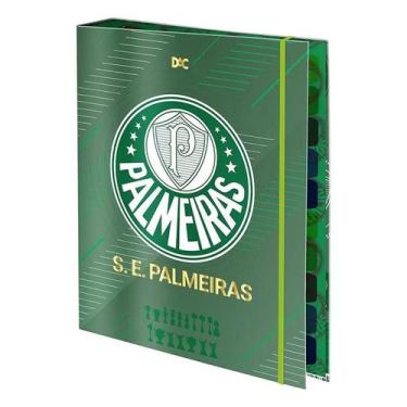 Imagem de Fichário Caderno Argolado Universitário Palmeiras 48 Folhas - DAC - Te