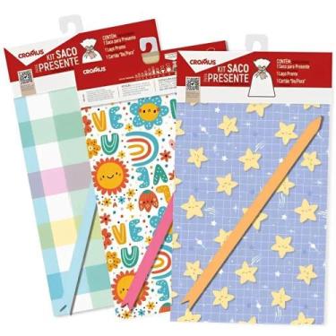 Imagem de Kit Saco de Presente Bebê 89x120cm 1 Unidade Sortido 350513 Cromus