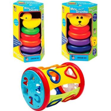 Imagem de Kit De Brinquedos Infantil Bebês - Diversão E Aprendizado - Pica Pau B