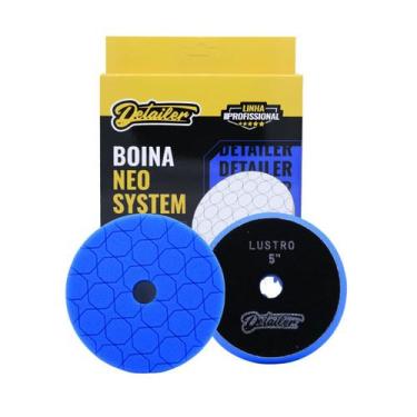 Imagem de Boina espuma neo system step 3 lustro 5" azul detailer