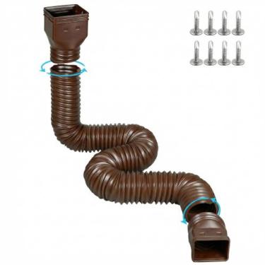 Imagem de Extensão flexível para tubo de descida de calha gutterant 350 cm, 4"